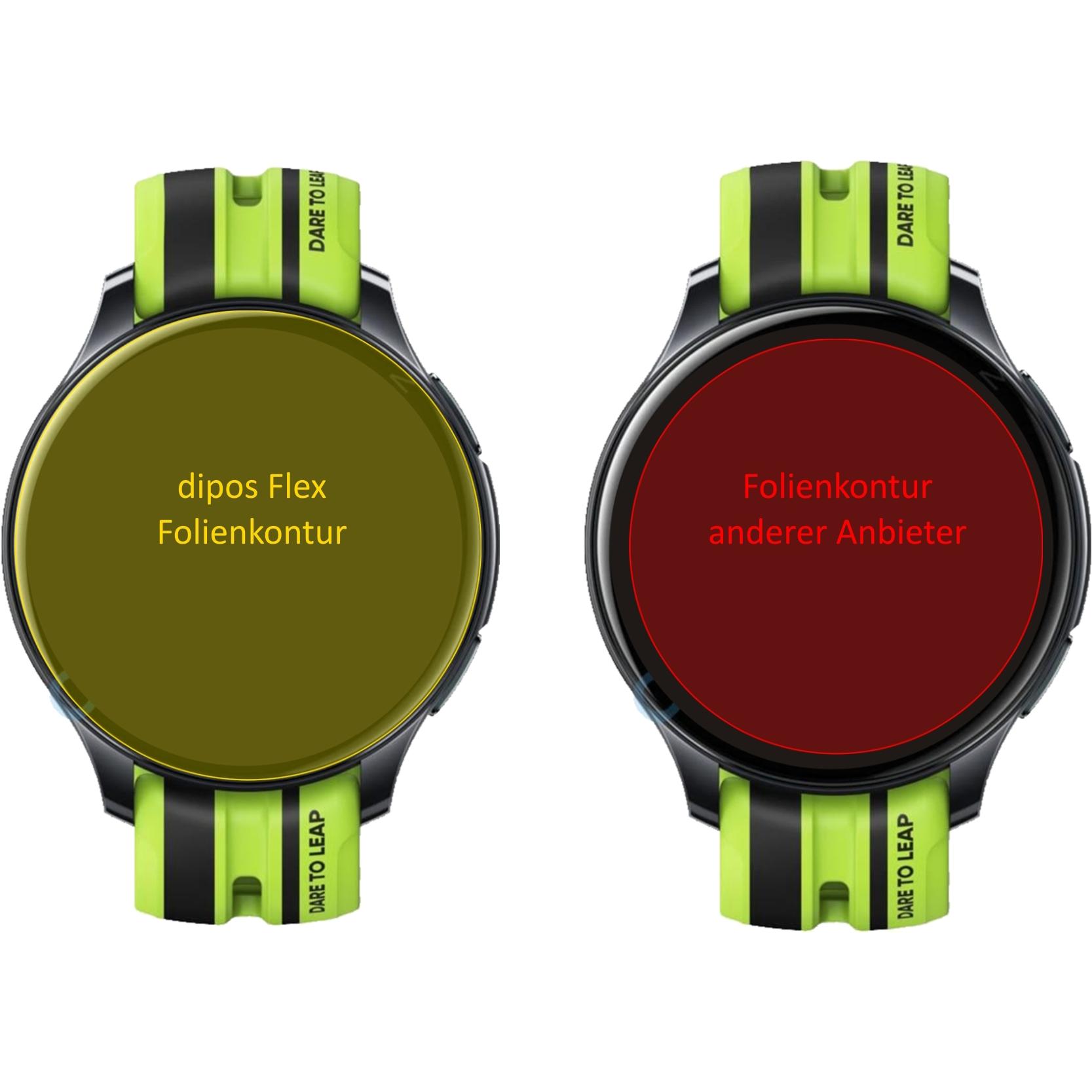 Thumbnail - Dipos Displayschutzfolie Full-Cover 3D, Smartwatch Schutzfolie, Transparent