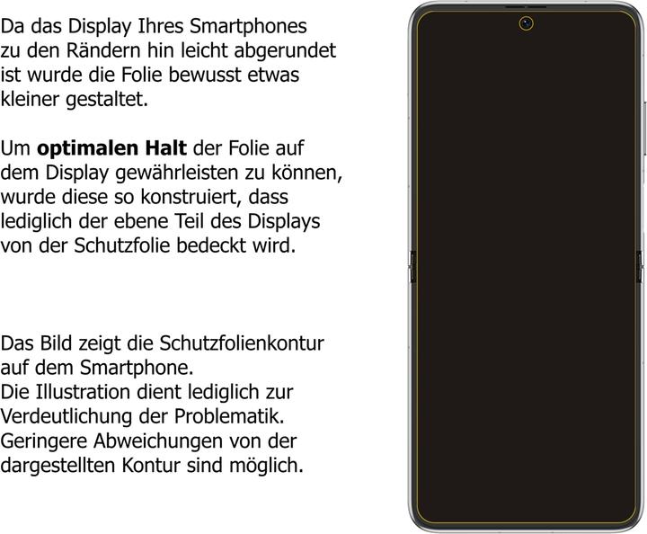 Actual product image Dipos Screen Protector Crystalclear (2 Piece, Huawei P50 Pocket)