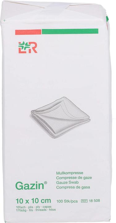 Actual product image Gazin Mullkompressen 10x10cm 16-fach unsteril