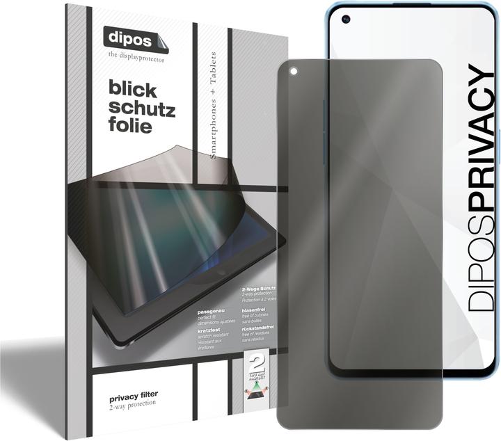 Produktbild Dipos Blickschutzfolie 2-Way Anti-Shock (2 Stück, Oppo Reno 7 Pro 5G)