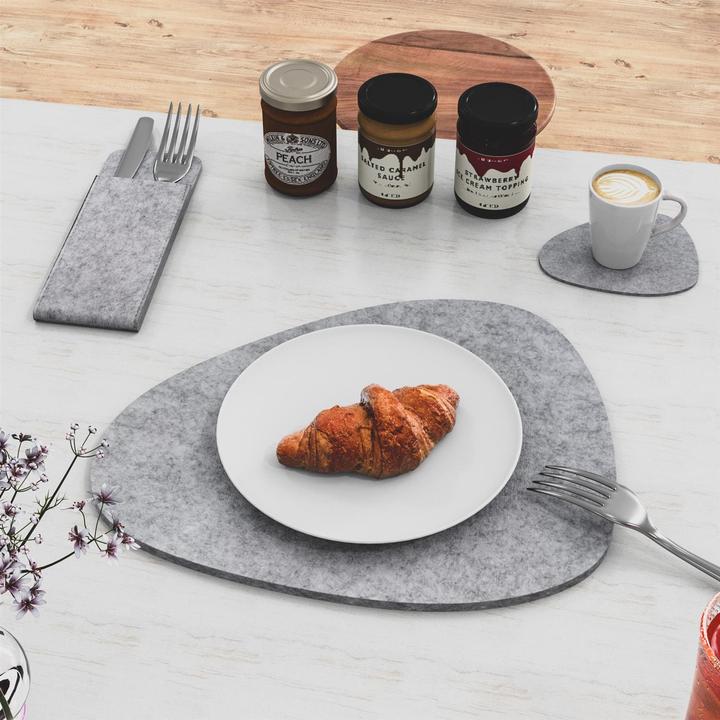 Image du produit Intirilife 6x Set de table en feutre (6 pcs, 43 x 43.33 cm)