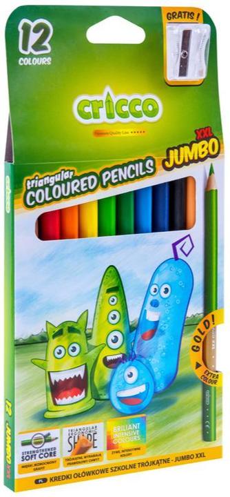 Produktbild Amex Dreieckige Buntstifte 12 Farben Jumbo Cricco (12x)