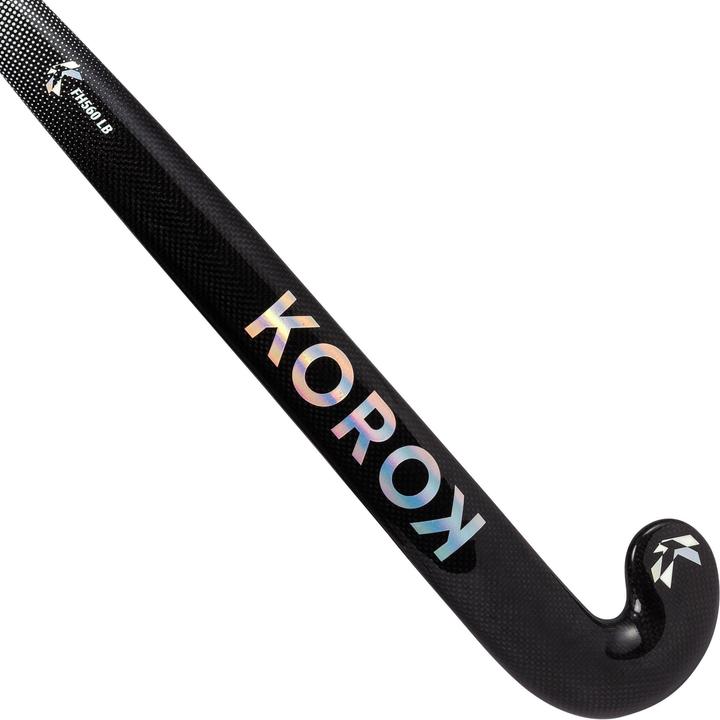 Produktbild Korok Feldhockeyschläger Damen/Herren Fortgeschrittene LowBow 60 % Carbon FH560 schwarz/grau (92.71 cm, Beidhändig)