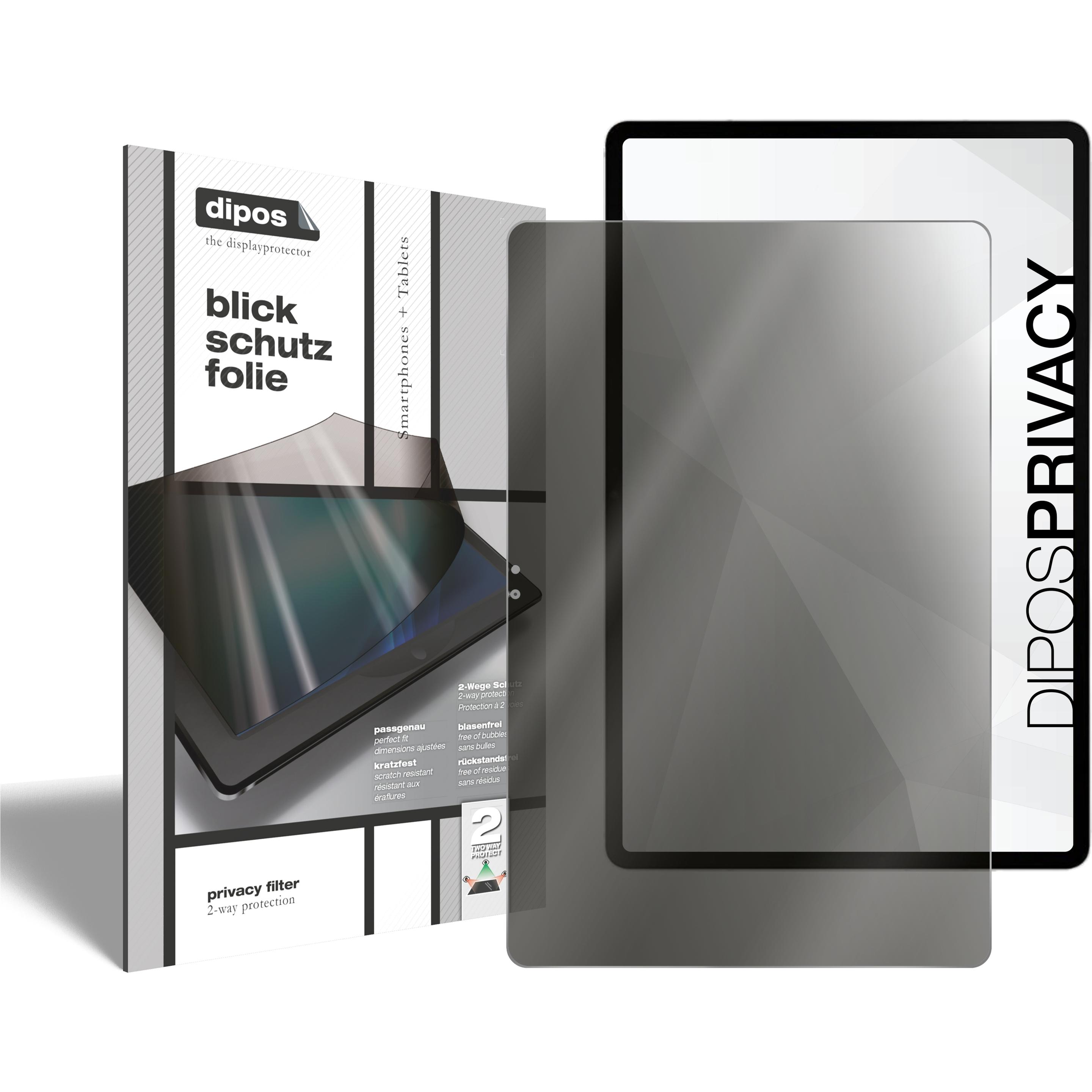 Dipos Blickschutzfolie 2-Way Anti-Shock (1 Stück, Galaxy S8+), Tablet Schutzfolie