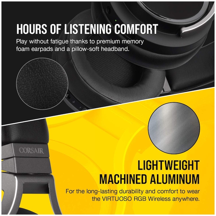 Image du produit Corsair Virtuoso Wireless Carbon (Sans fil)