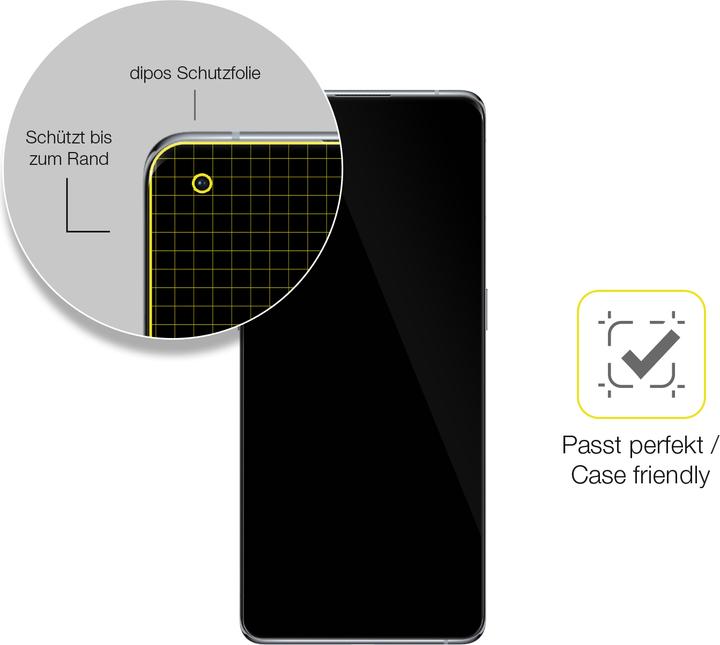 Produktbild Dipos Displayschutzfolie Full-Cover 3D (2 Stück, Oppo Find X5 Pro)