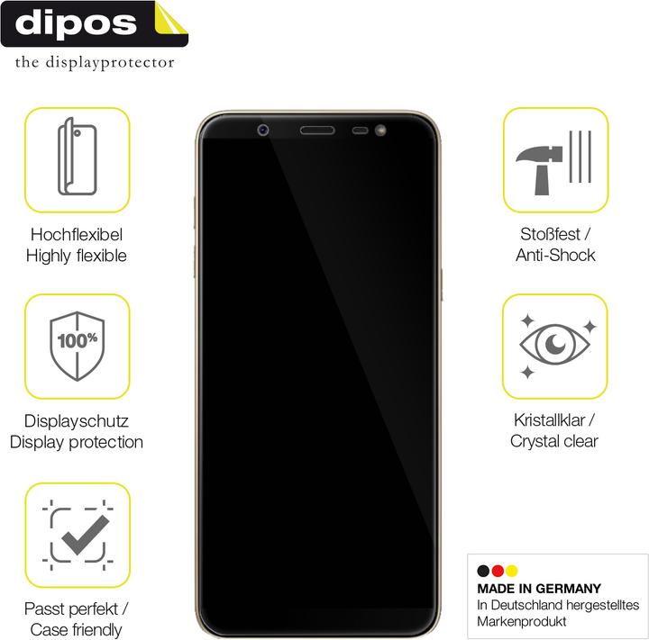 Actual product image Dipos Screen Protector Full-Cover 3D (2 Piece, Samsung Galaxy J8 (2018))