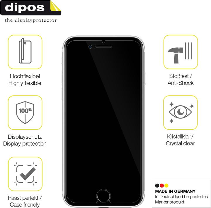 Actual product image Dipos Screen Protector Full-Cover 3D (2 Piece, Apple iPhone SE (3rd Gen))