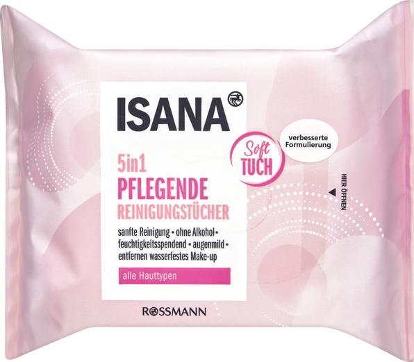 Actual product image Isana damp cleaning cloths (Facial cleansing wipes)