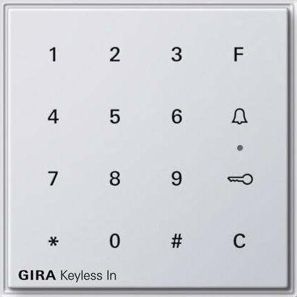 Produktbild Gira Keyless In Codetastatur TX 44 (WG UP) Reinweiss (Elektronische Zahlenkombination)