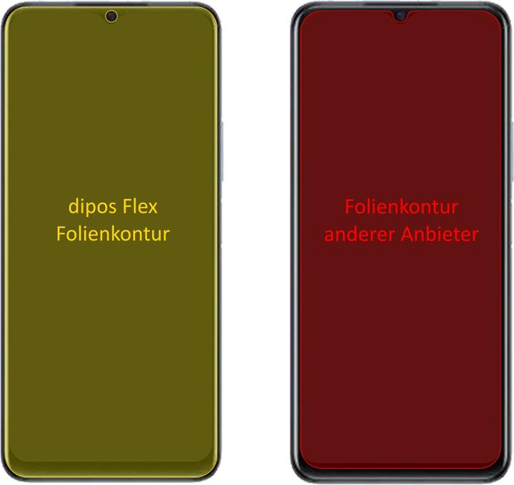 Produktbild Dipos Displayschutzfolie Full-Cover 3D (3 Stück, Vivo Y33T)