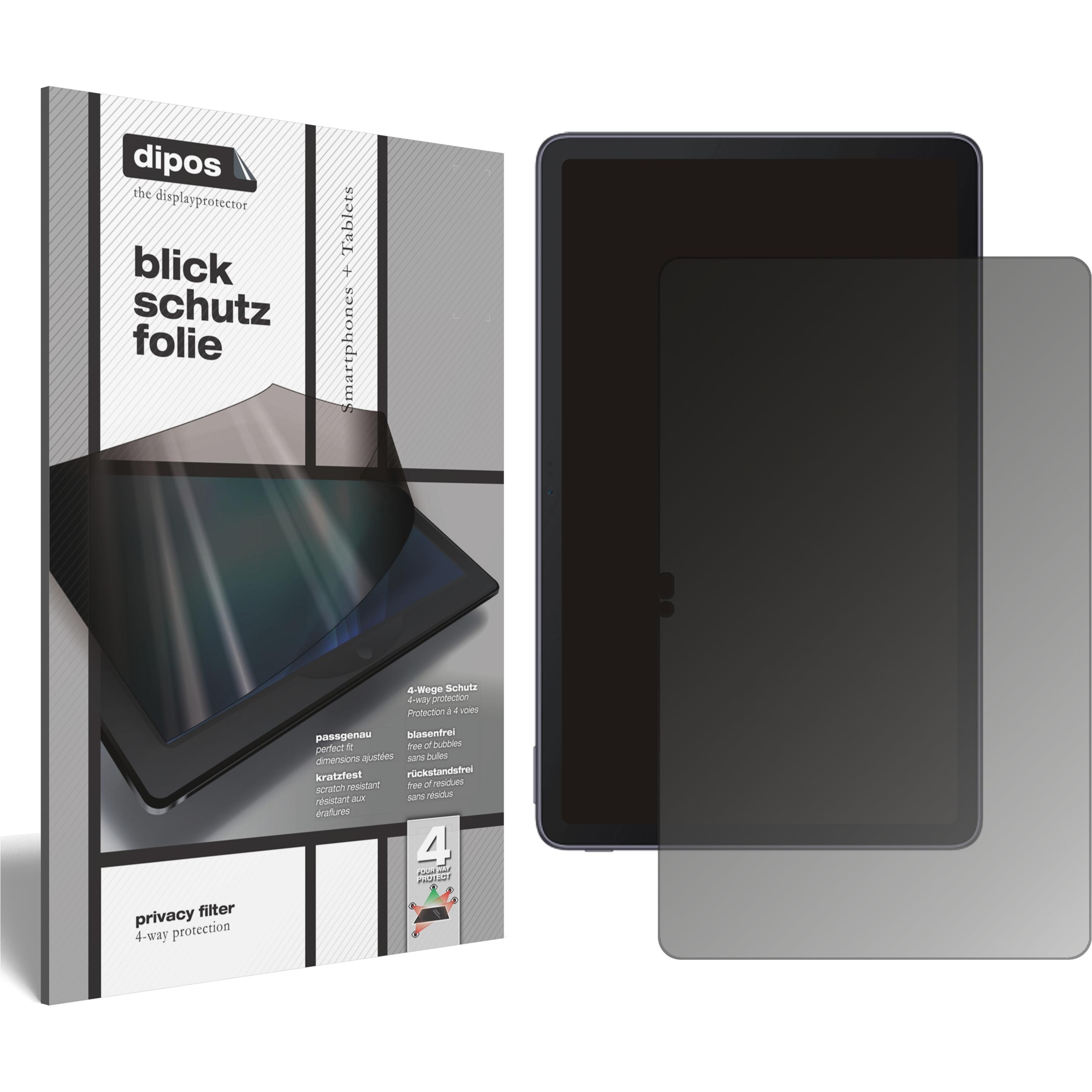 Dipos Blickschutzfolie 4-Way Privacy (1 Stück, 10 Tab Max), Tablet Schutzfolie