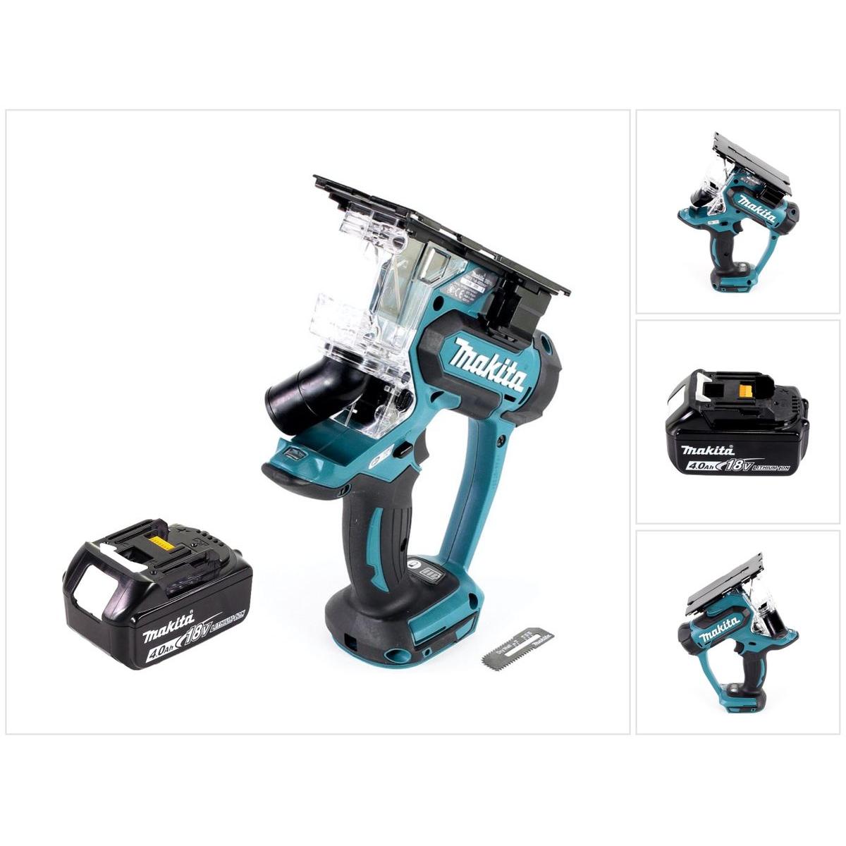 Makita, Stichsäge, DSD 180 M1 Akku Gipskartonsäge 18 V + 1x Akku 4,0 Ah - ohne Ladegerät