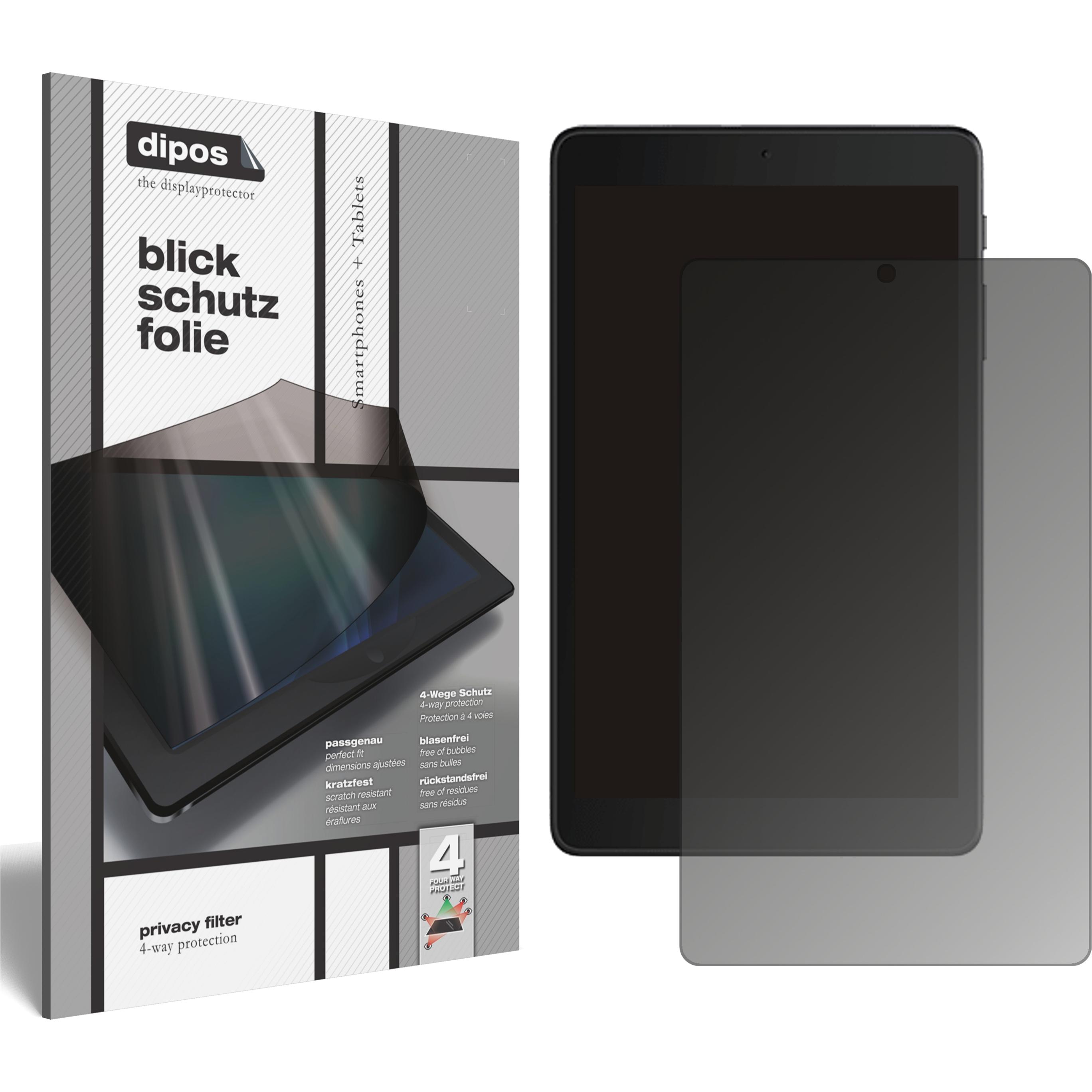 Dipos Blickschutzfolie 4-Way Privacy (1 Stück, 3T 8 (2020)), Tablet Schutzfolie