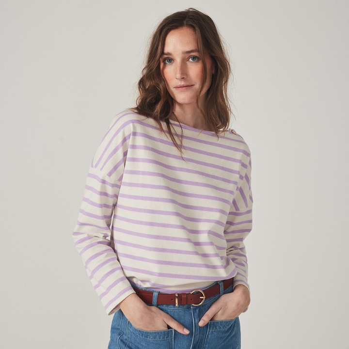 Produktbild La Redoute Collections Ringelshirt Signature AIMIE mit lockerer Schnittform (38)