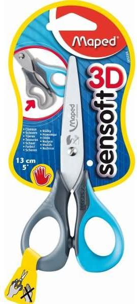 Actual product image Maped Scissors Sensoft 13 cm left-handed coloured (13 cm)