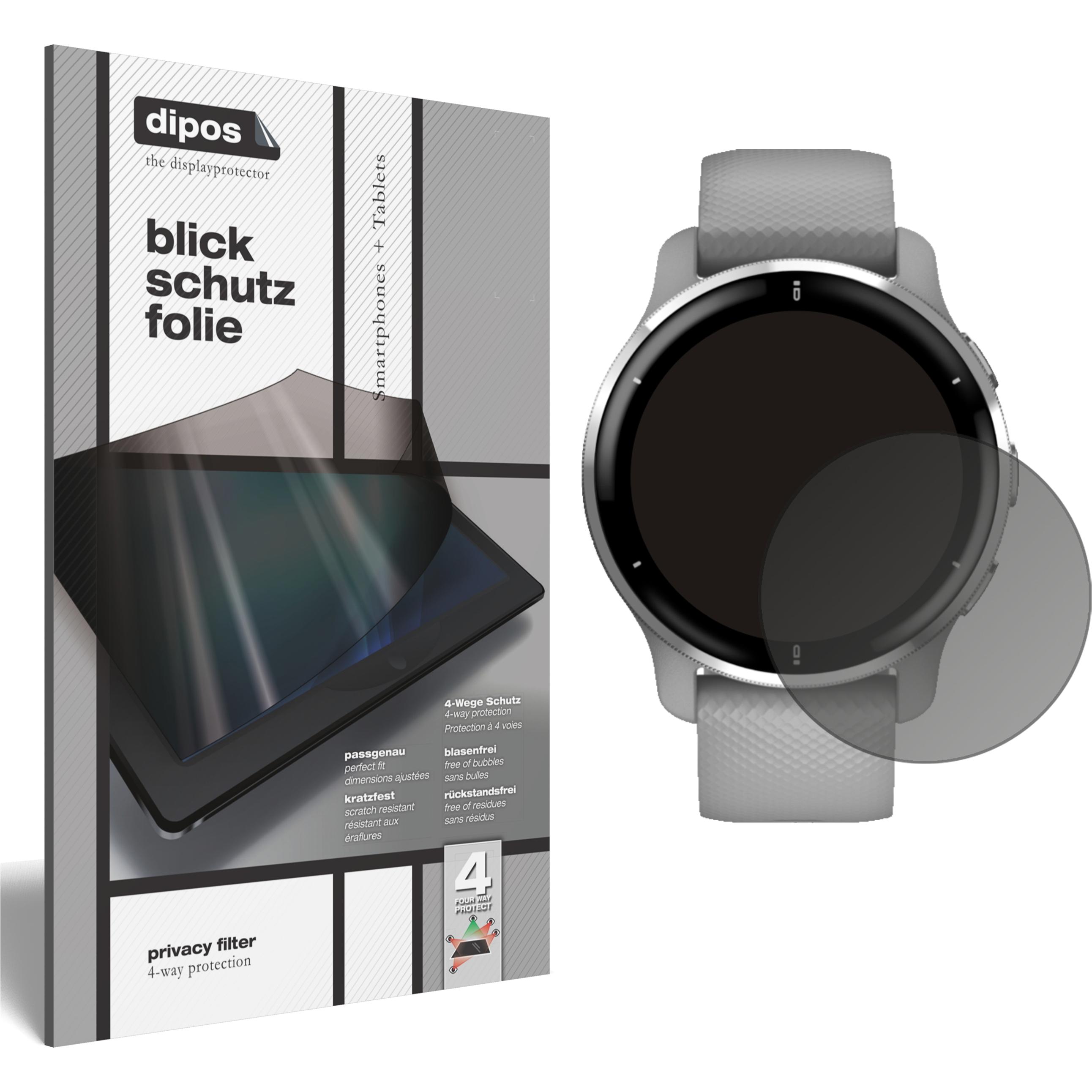 Dipos Blickschutzfolie 4-Way Privacy, Smartwatch Schutzfolie, Transparent
