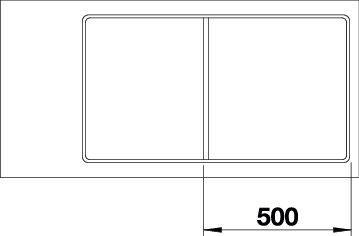 Produktbild Blanco Axia III 5 S-F (Unterbauspüle, 50 cm, 90.50 cm)