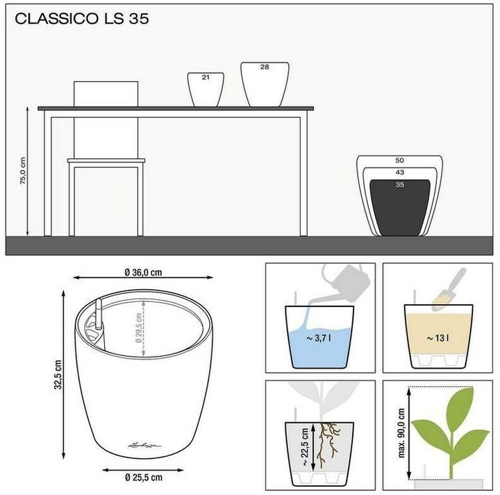 Immagine prodotto Lechuza Colore Classico. (35 cm)