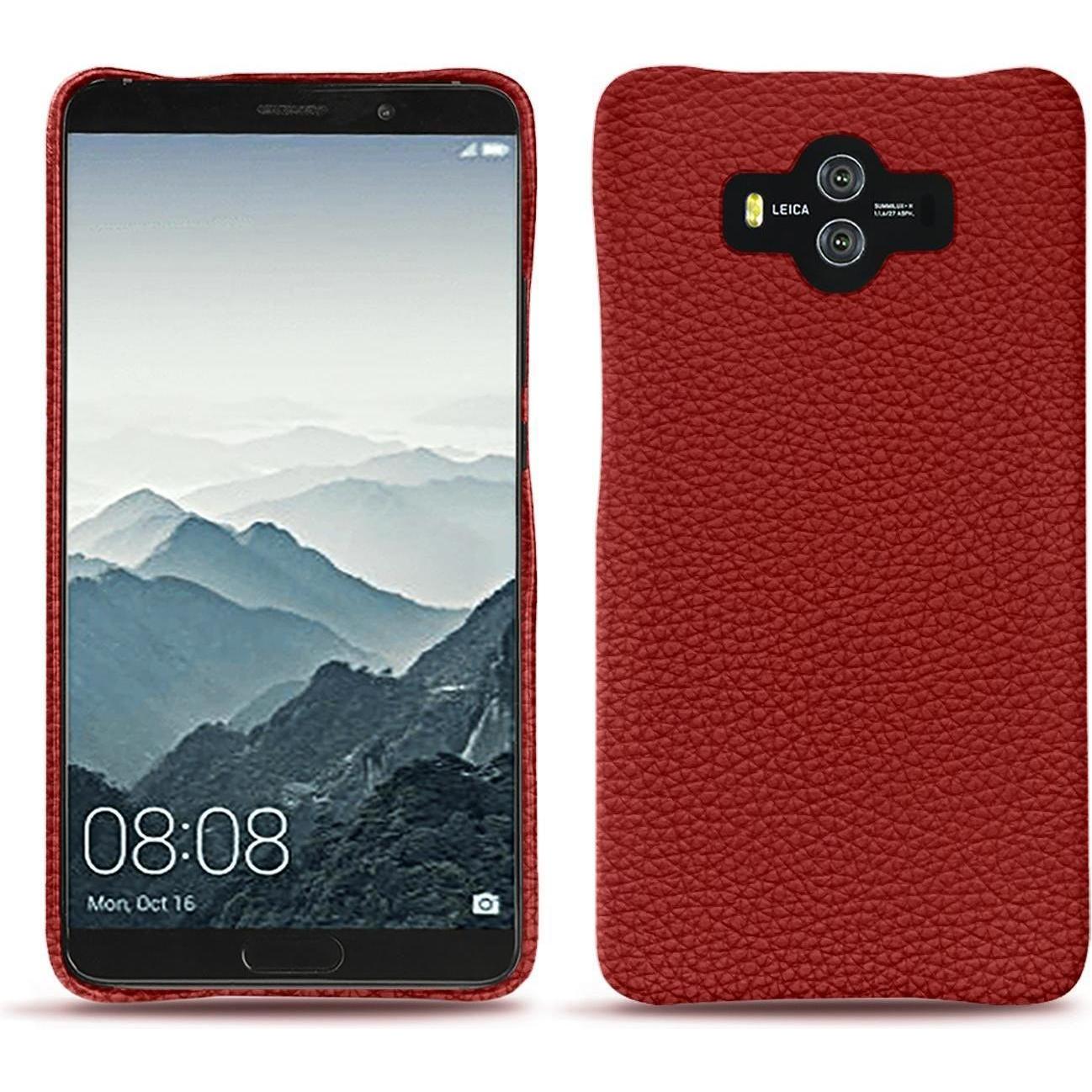 Noreve Lederschutzhülle (Huawei Mate 10), Smartphone Hülle, Rot