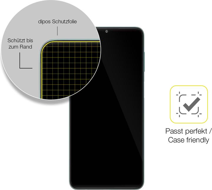 Produktbild Dipos Displayschutzfolie Full-Cover 3D (2 Stk., Samsung Galaxy F23 5G)