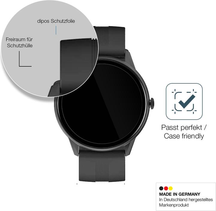 Produktbild Dipos Displayschutz Anti-Shock (Lytimes  1,3 Zoll Smartwatch)