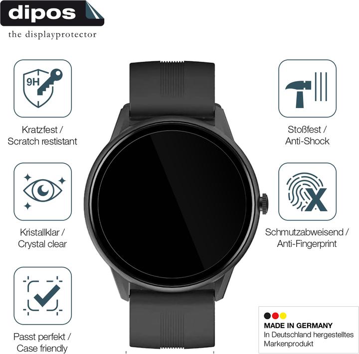 Produktbild Dipos Displayschutz Anti-Shock (Lytimes  1,3 Zoll Smartwatch)