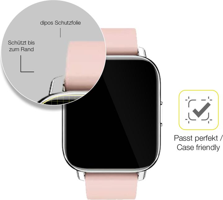 Produktbild Dipos Displayschutzfolie Full-Cover 3D (Togala Smartwatch)