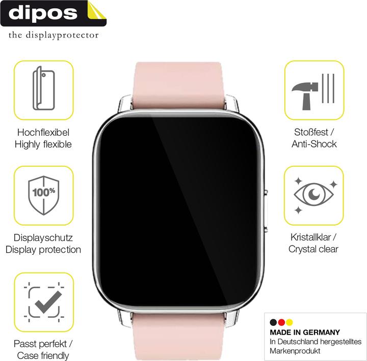 Produktbild Dipos Displayschutzfolie Full-Cover 3D (Togala Smartwatch)