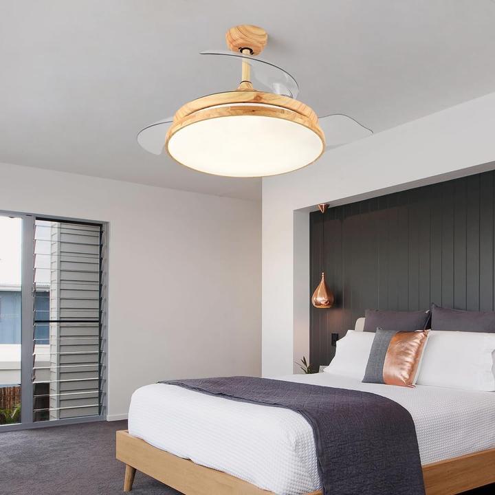 Produktbild Ventilatore Lampada in Metallo ABS Madera