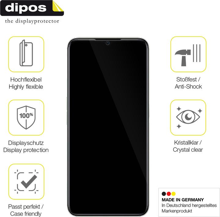 Produktbild Dipos Displayschutzfolie Full-Cover 3D (2 Stück, Realme C35)