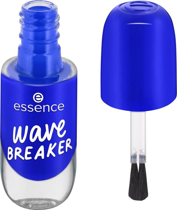 Actual product image essence Cosmetics Gel Nail Colour Long-Lasting Blue Nail Polish (75 wave BREAKER, Gel-Effect Nail Polish)