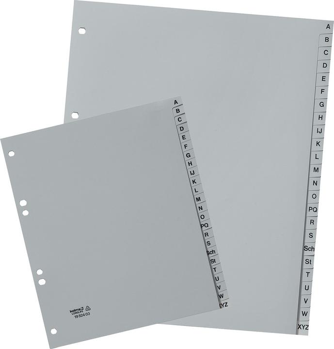 Image du produit Kolma Intercalaire A5 XL haut superstrong A-Z 24 pièces gris