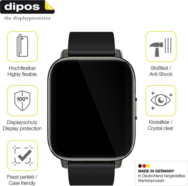 Image du produit Dipos Film de Protection d’écran Full-Cover 3D (Rinsmola 1,69 pouces Smartwatch)