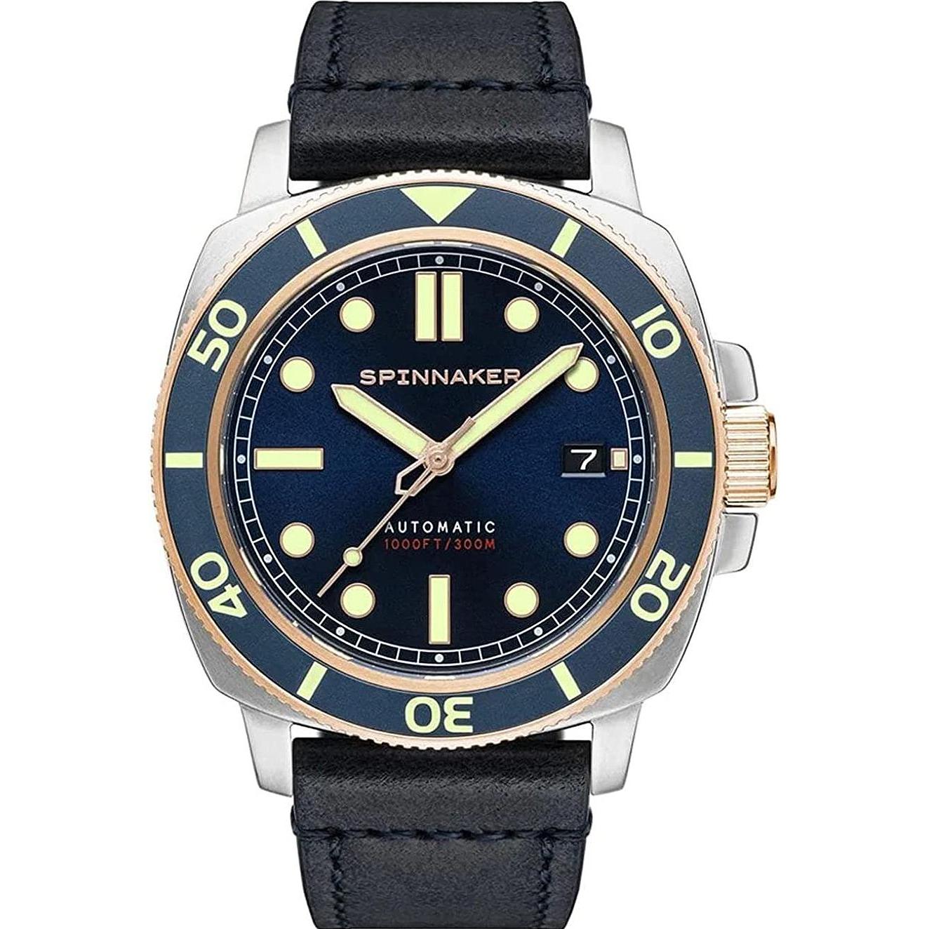 Spinnaker, Orologio da polso, SP-5088-05 Hull Diver Automatic 42mm 30ATM, Rosa, (Orologio sub, 42 mm)