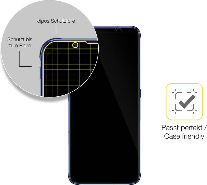 Produktbild Dipos Displayschutzfolie Full-Cover 3D (3 Stück, Nubia Red Magic 7)