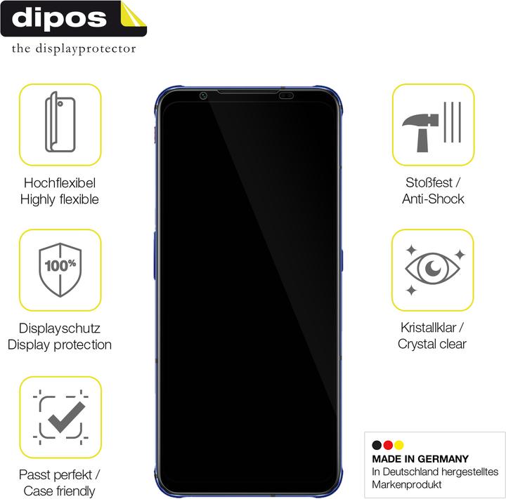 Produktbild Dipos Displayschutzfolie Full-Cover 3D (3 Stück, Nubia Red Magic 7)