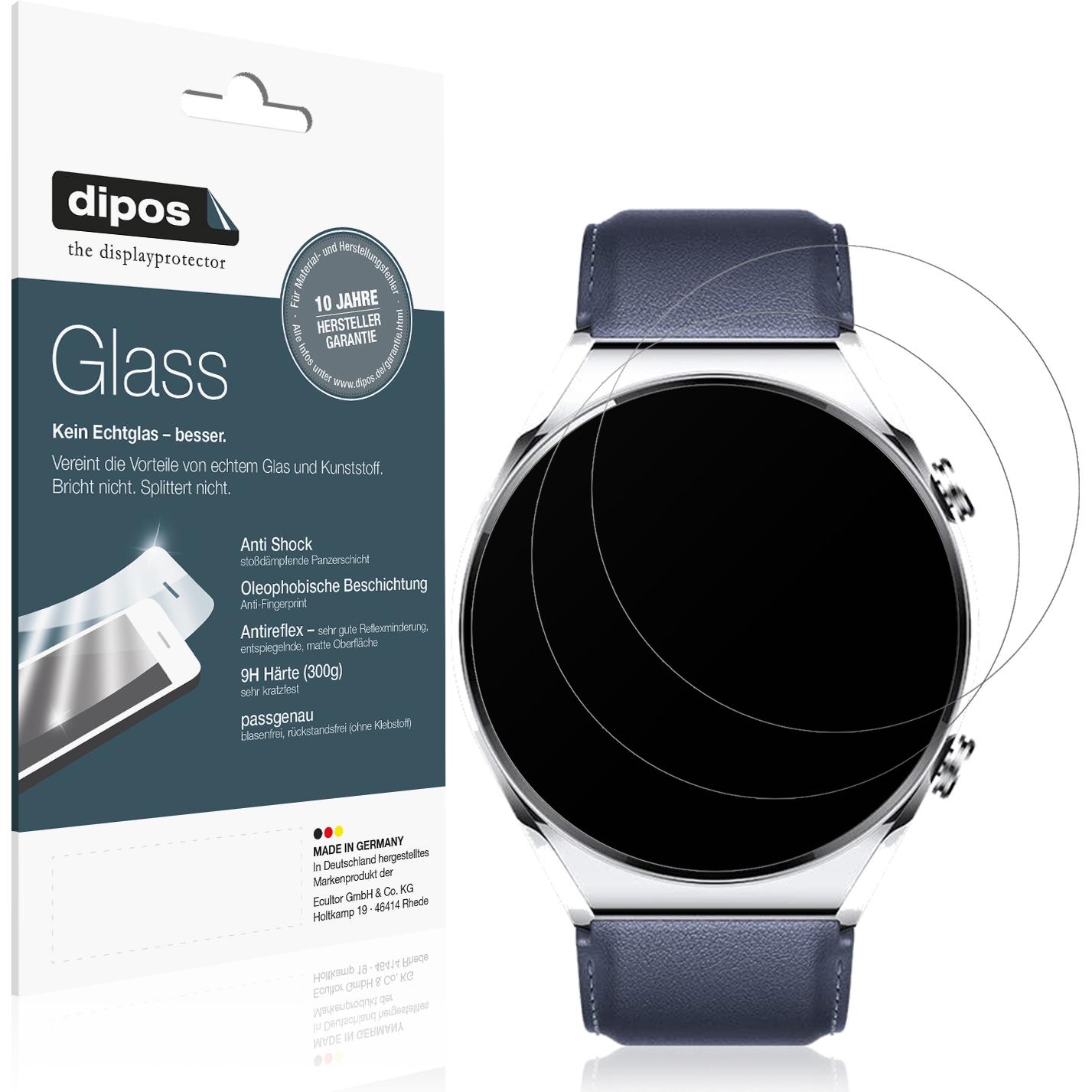 Dipos Displayschutz Anti-Shock, Smartwatch Schutzfolie, Transparent