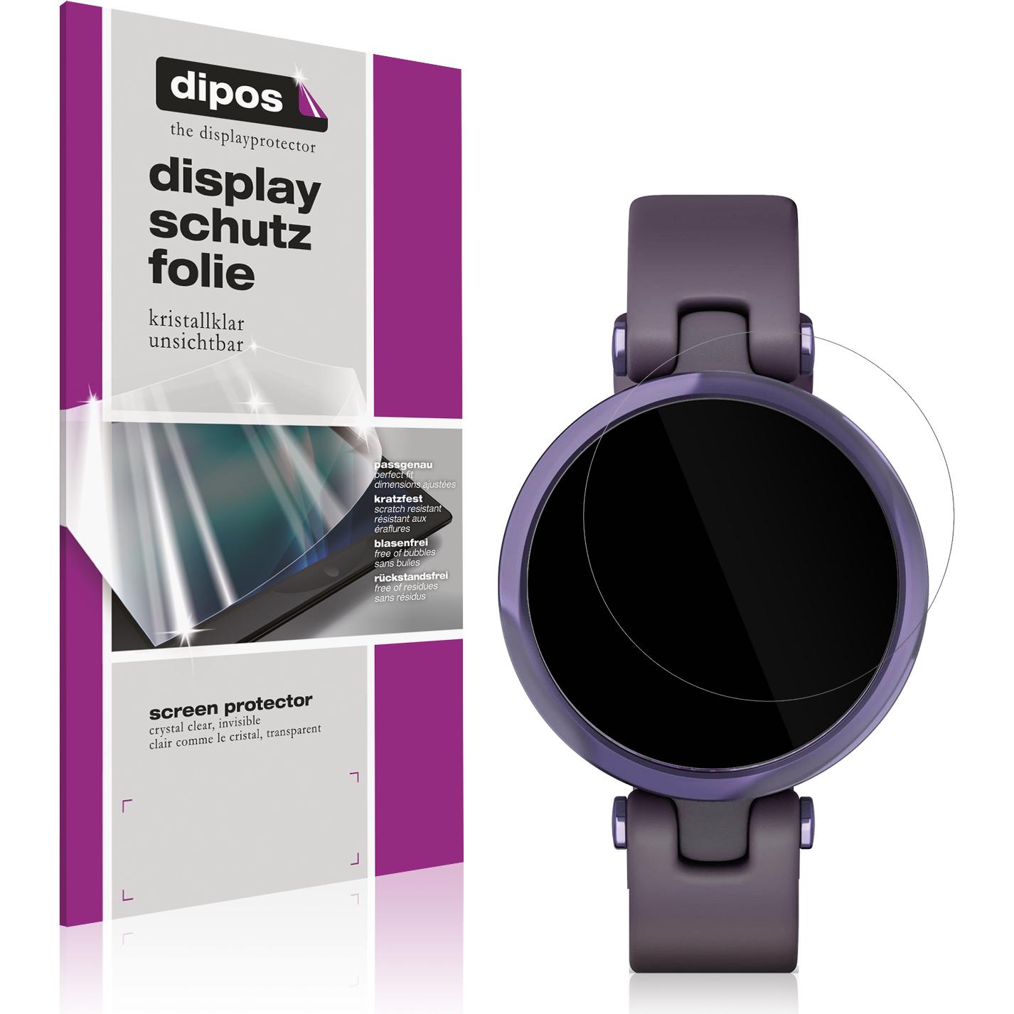 Dipos Displayschutzfolie Crystalclear, Smartwatch Schutzfolie, Transparent