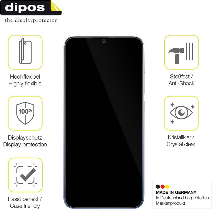 Produktbild Dipos Displayschutzfolie Full-Cover 3D (2 Stück, Xiaomi Redmi 9 Activ)