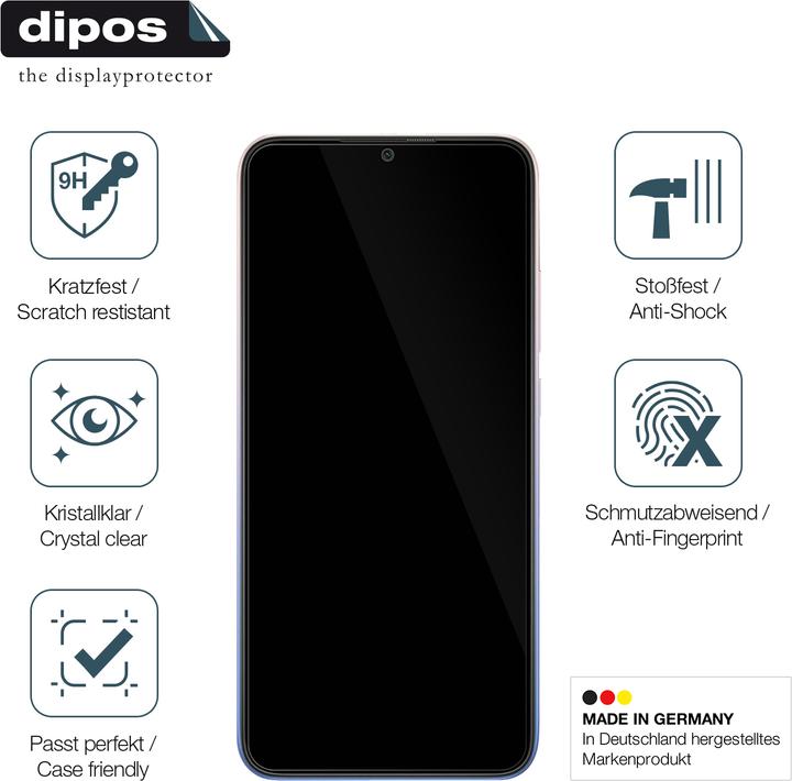Produktbild Dipos Displayschutz Anti-Shock (1 Stück, Xiaomi Redmi 9 Activ)