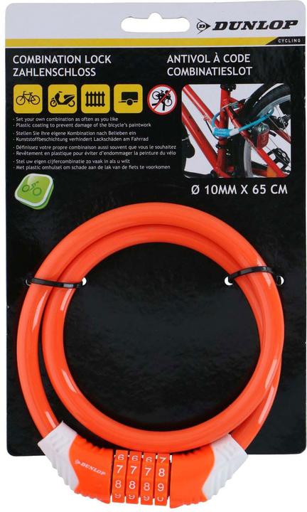Image du produit Dunlop Serrure à chaîne à combinaison (65 cm)