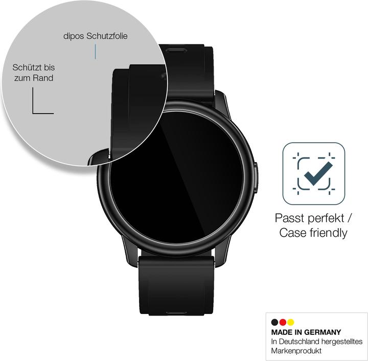 Actual product image Dipos Screen Protector Anti-Shock (Cillso 1.3 inch smartwatch)
