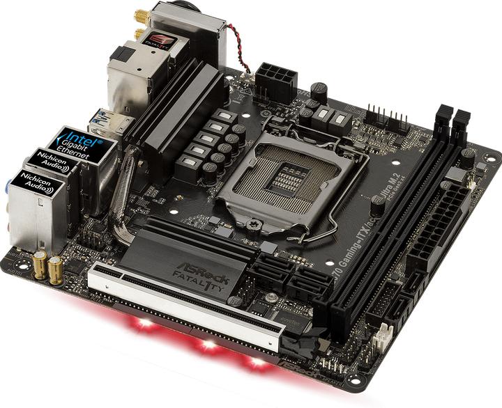 Produktbild AsRock Fatal1ty Z370 Gaming-ITX/ac (LGA 1151, Intel Z370, Mini-ITX)