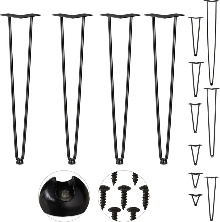 Produktbild Relaxdays Hairpin Tischbein 4er Set