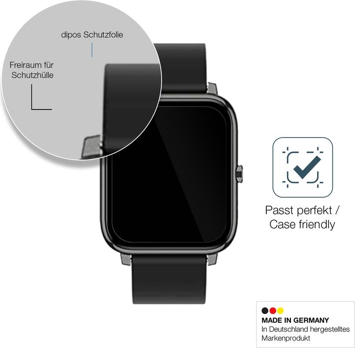 Actual product image Dipos Screen Protector Anti-Shock (Popglory Smartwatch)