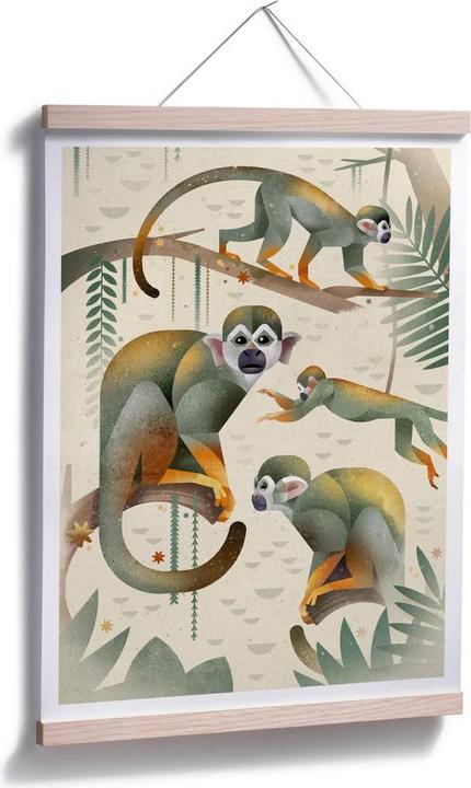 Image du produit Trenddeko Singes écureuils (80 x 100 cm)