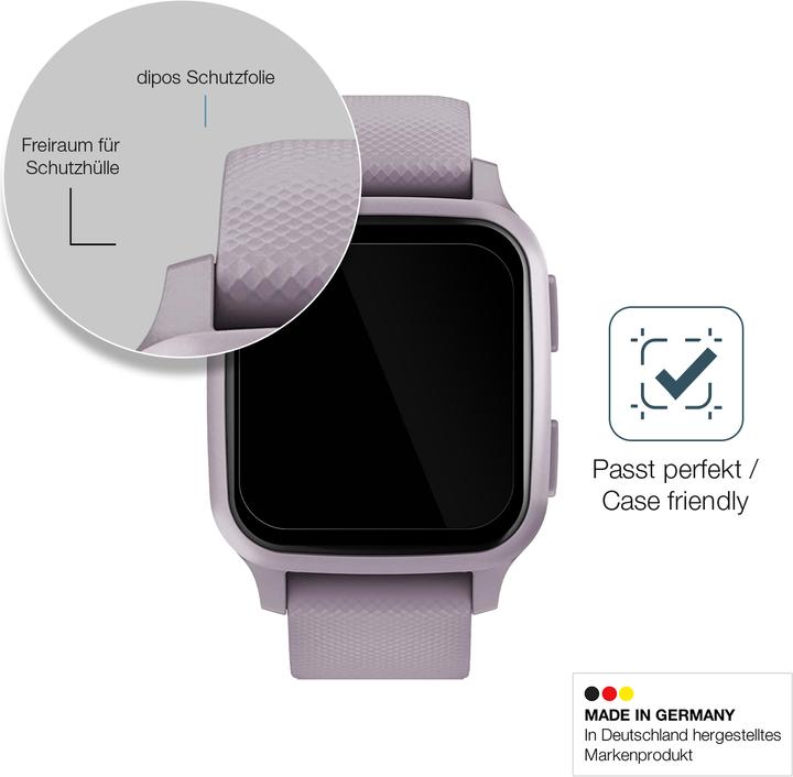 Actual product image Dipos Screen Protector Anti-Shock (Garmin Venu SQ)