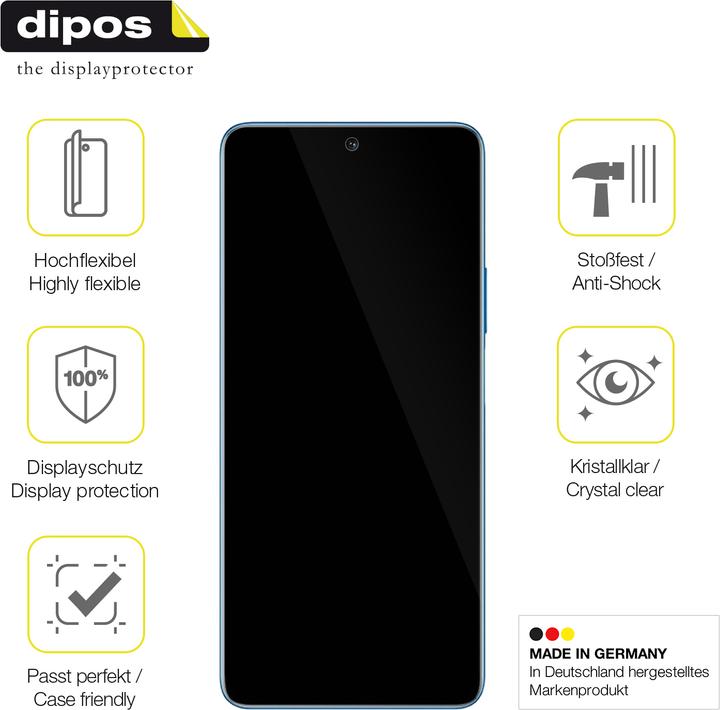 Produktbild Dipos Displayschutzfolie Full-Cover 3D (2 Stück, Honor Magic 4 Lite)