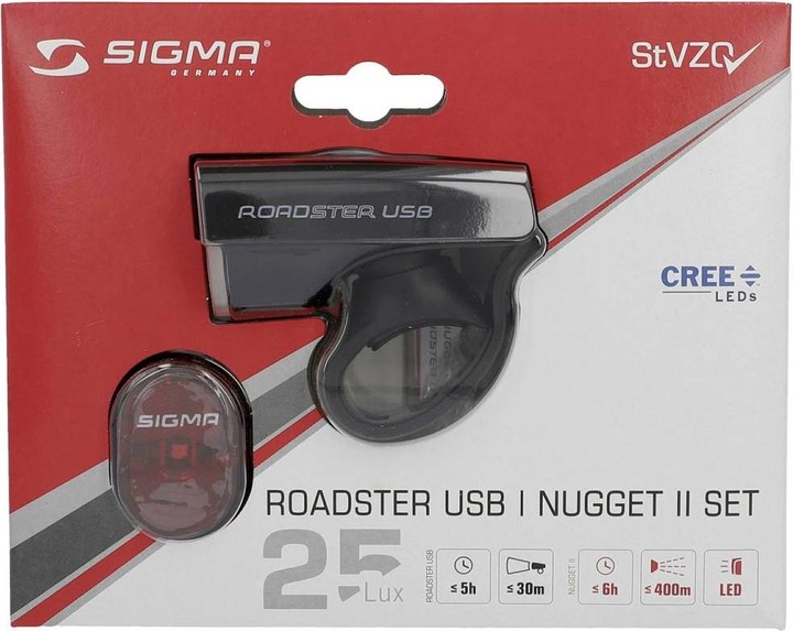 Produktbild Sigma Sport Roadster Beleuchtungs Set USB/Nugget II